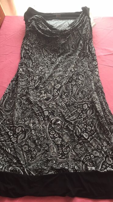 kako ispeglati plisiranu haljinu: XL (EU 42), bоја - Crna, Drugi stil, Kratkih rukava