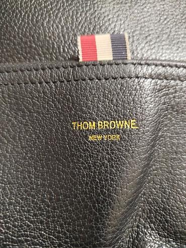 этно сумки бишкек: Рюкзак Thom Browne New York, черный - Оригинал - Материал: фактурная — 4