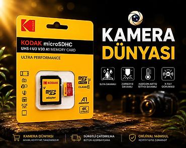Yaddaş kartı KODAK microSDHC/microSDXC yaddaş kartı dəsti - Tutum: 32
