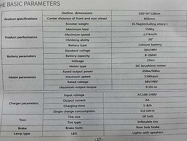 Elektrikli samokatlar: Elektrikli skuter – güclü ön işıqlar və amortizasiya ilə surət 60km — 8