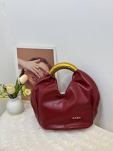 qizil qablari: Fendi üslubunda aypara formalı çiyin çantaları - Dizayn: Zərif aypara — 5