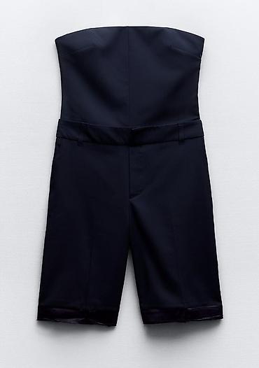 Комбинезоны: Zara straplez teze bermuda kombinezon — 2