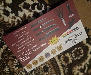 Bıçaqlar: Royal Home 7 parça mətbəx dəsti Tərkib: - 1 ədəd iri aşpaz bıçağı - 1 — 8