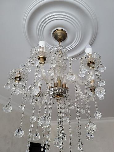 lustur alti fiqurlar: Çılçıraq, 6 lampa, Xrustal — 1