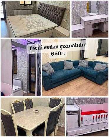 Mebellər bir evdən satılır.Hamısı birlikdə 650₼.Tək tək satılmır.Ünvan