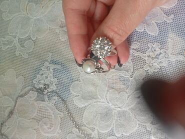 Серебряные кольца: Кольцо, Проба 925, Женские, Б/у