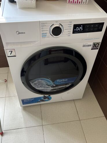Hava nəmləndiriciləri və təmizləyiciləri: Paltaryuyan maşın Midea, 7 kq, İşlənmiş, Avtomat, Qurutma var, Rayonlara çatdırılma