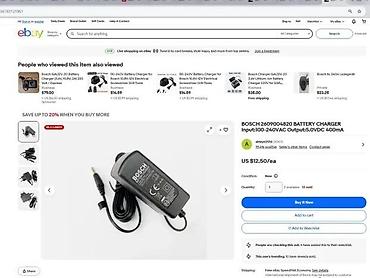 Punjači za kamere: BOSCH punjač za baterije 2 / 0 - Originalni Bosch mrežni punjač za — 3