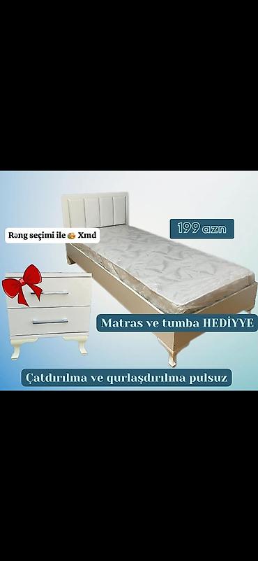 uşağ kravati: Yataq dəsti – tək nəfərlik çarpayı - Başlıq hissəsi yumşaq və panelli — 1