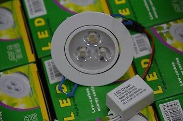 Rasveta: Led rozetna 3x1w 6000k hladno bela svetlost. AKCIJA PROLEĆNA 14% DO — 13