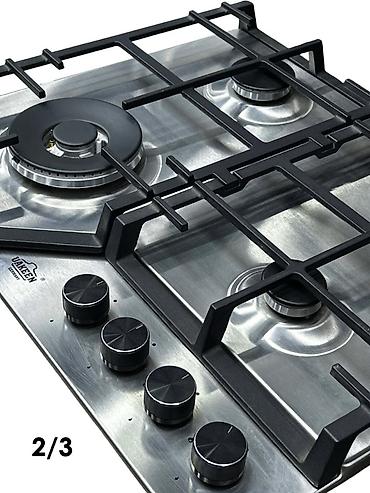 wok: Газовая печь, Новый, Встраиваемая, цвет - Серый, Полная оплата — 3