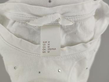 hm t shirty basic damskie: H&M, T-shirt damski, rozmiar M — 4