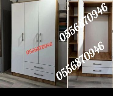 Dolablar: Yeni, Açılan, 3 qapılı Düz dolab, Qarderob, paltar dolabı, Rusiya — 1