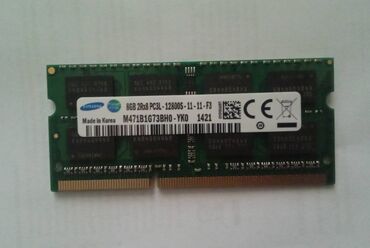 en ucuz komputer: Operativ yaddaş (RAM) Samsung, 8 GB, 1600 Mhz, DDR3, Noutbuk üçün, Yeni