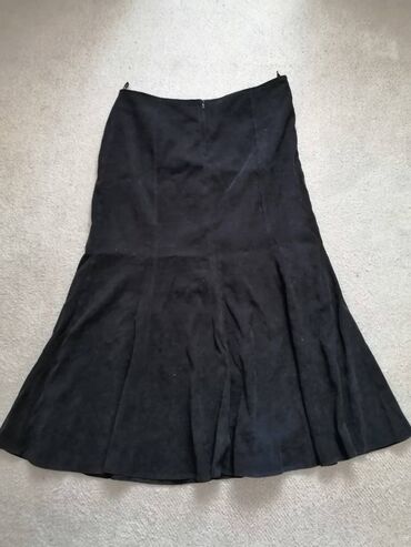 lepršave suknje: 6XL (EU 52), Midi, color - Black