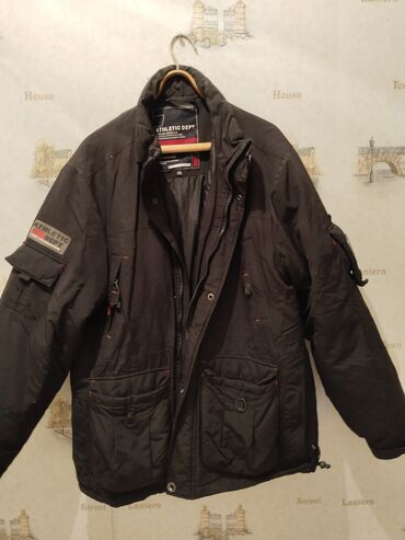 осенний куртки для мужчин: Куртка 7XL (EU 54), цвет - Серый