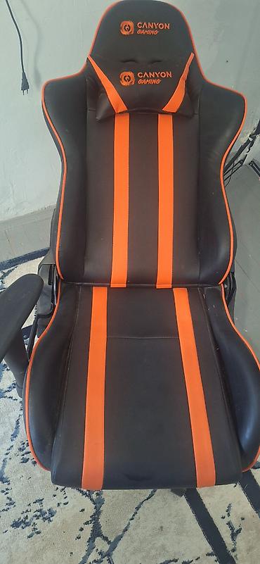 oyun rul seti: Canyon Gaming oyun kreslosu - Rəng: qara–narıncı, “CANYON GAMING” — 5