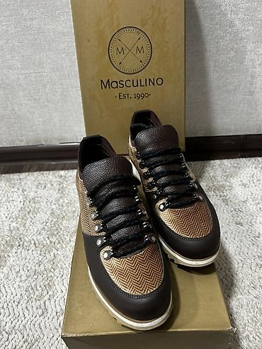 маасы обувь: Мужские кроссовки/ботинки Masculino - Цвет: коричневый - В — 2
