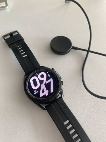 smart watch 7: Samsung Galaxy watch 3 45mm black İdeal vəziyyətdə. Remeni