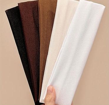 kozne kape: Trake za kosu sa elastinom.Braon,crna,bez,mlecno bela,svetlo — 1