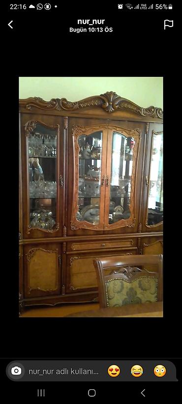 qoz: Klassik üslubda taxta mebel dəsti - Material: kütləvi ağac və təbii — 3
