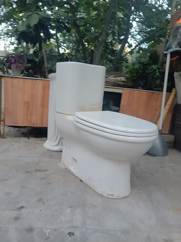 su generatoru: Hamam üçün kombinə edilmiş unitaz-kompakt - Matrial: ağ