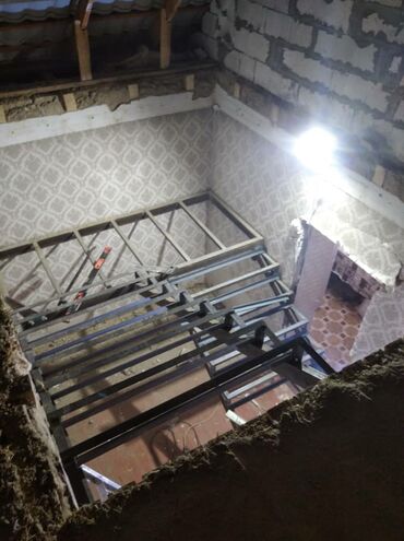 Обшивка лестниц: Ассалуму алайкум тугандар Метал карказ бетон лестница метал перилла — 29