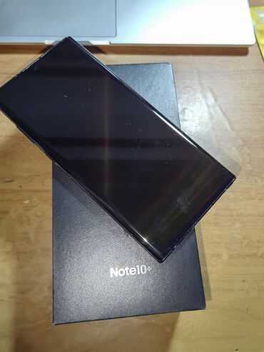 Samsung: Samsung Note 10 Plus, Б/у, 256 ГБ, цвет - Черный, 1 SIM, 2 SIM