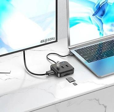 type c to hdmi: Type-C To HDMİ Converter Конвертер hoco HB38 7 в 1 — 2