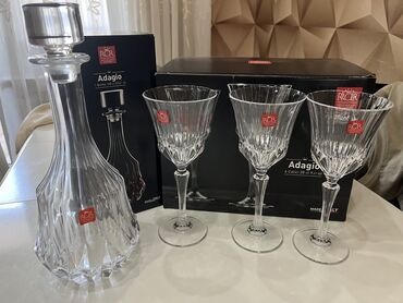 qab qacağ: 💎 İtaliya istehsalı orijinal RCR Adagio kristal dəsti satılır 📦 Tam