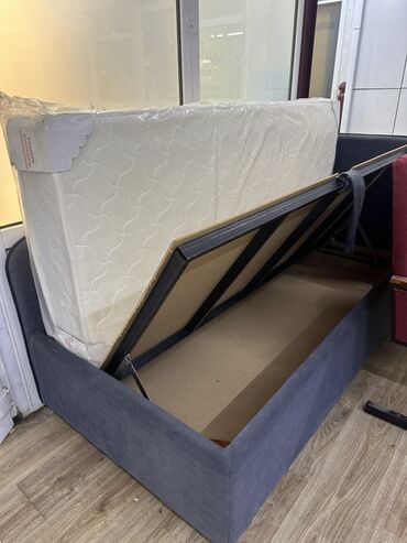 кровать односпальная с матрасом: Бир кишилик керебет, Матрасы бар, узуну - 195 см