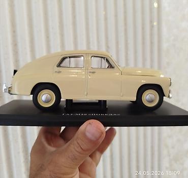 газ 24: Model avtomobil – GAZ-M20 “Pobeda HACHETTE 1:24 - Krem rəngli klassik — 3