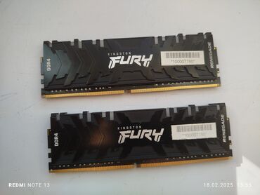 Оперативдик эс-тутум (RAM): Оперативдик эс-тутум, Колдонулган, Kingston Fury, 8 ГБ, DDR4, 4000 МГц, ПК үчүн