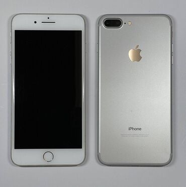 Apple iPhone: IPhone 7 Plus, Б/у, 128 ГБ, Серебристый, Наушники, Зарядное устройство, Чехол, 89 %