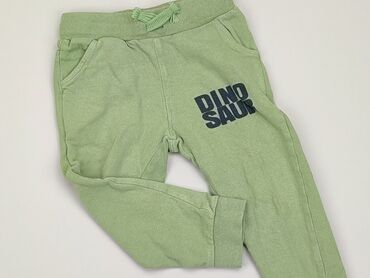spodnie dresowe zielone: Sweatpants, SinSay, 2-3 years, 92/98, condition - Good