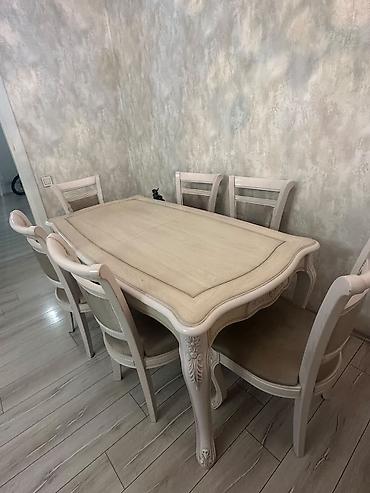 Masa Desti 6 stulnan 300 azn satilir‼️masa acilir unvan melissa park