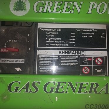 Генераторы: Газовый генератор CHENCHANG GREEN POWER CC3000-LPG/NG-B Основные