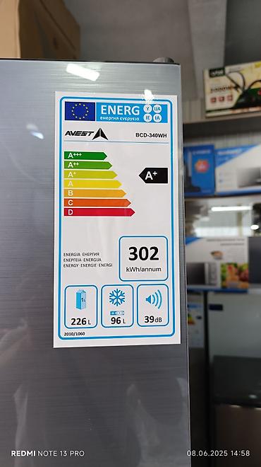 Холодильники: Холодильник Avest, Новый, Двухкамерный, No frost, 60 * 185 * 60 — 9