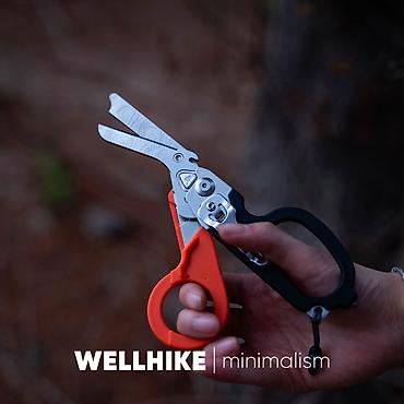 нож штык: Многофункциональные ножницы тактические (зелёный), 12.7см, WELLHIKE — 4