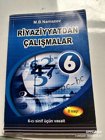 Məhsul: “Riyaziyyatdan Çalısmalar – 6” (II nəşr) Müəllif: M.B. Namazov