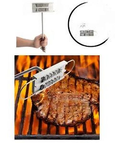 Sve za roštilj: BBQ žigosalica za meso sa zamenjivim slovima - Alat za — 11