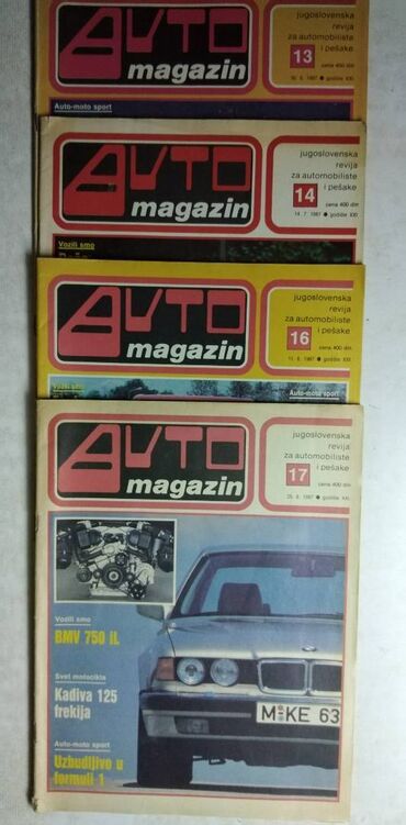 Knjige i stripovi: Casopisi Auto,96 kom.cena za komplet. Spisak:1970 br.4,1972 na lalafo.rs — 17 Knjige i stripovi: Casopisi Auto,96 kom.cena za komplet. Spisak:1970 br.4,1972 — 17