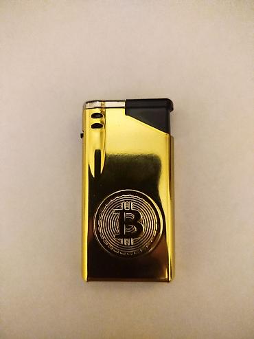 hacar desdi: ​💥 Qızılı Rəngdə Bitcoin Logolu Qazlı Çaxmaq – Yeni ​Üzərində kabartma — 1