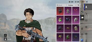 pubg hesab satışı pulsuz: PUBG Mobile hesabı – Levi (Attack on Titan) xarakter görünüşü ilə — 7