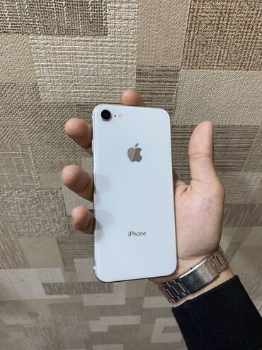 Nissan: IPhone 8, 64 ГБ, Белый, Отпечаток пальца