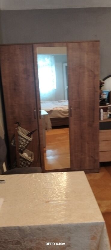 Mebel: Yeni, 3 qapılı Düz dolab, Qarderob, paltar dolabı