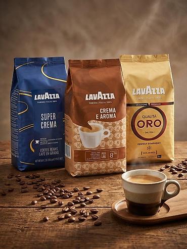 Kofe: Lavazza qəhvə dənələri – 1 kq (İtaliya istehsalı). Son istifadə — 1