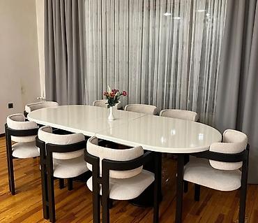 radius: Qonaq otağı üçün, Yeni, Açılan, Oval masa, 8 stul — 1