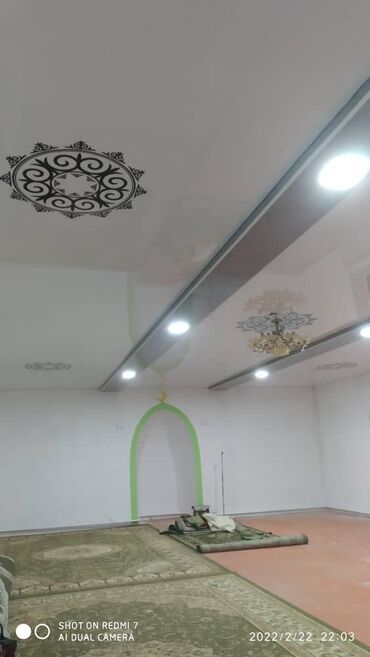 Натяжной потолок: Натяжной потолок Глянцевое, Матовое, 3D потолки Бесплатный замер, Гарантия, Бесплатная консультация — 3