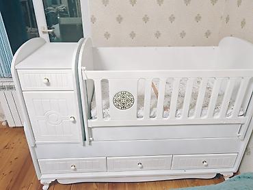 zivella mebel: Aymimi brendinin çoxfunksiyalı beşik–komodu - Rəng: ağ - Material — 3